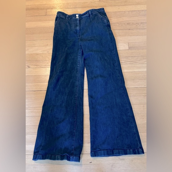 Denim - Anthropology’s Maeve wide leg jeans